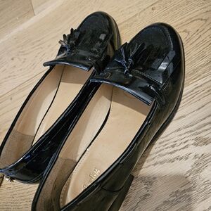 Black loafers